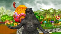 Godzilla Cartoons Rain Rain Go Away Children Nursery Rhymes | Godzilla Nursery Rhymes For Babies
