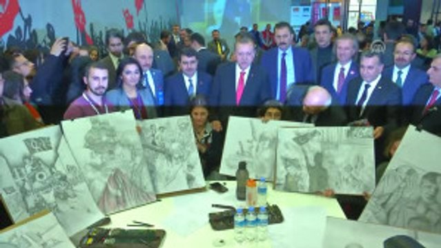 Cumhurbaşkanı Erdoğan, 4. Cnr Uluslararası Kitap Fuarını Gezdi - Istanbul