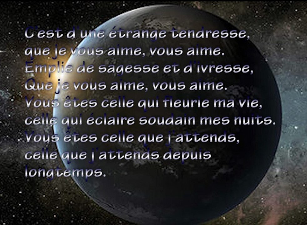 D'une étrange tendresse_chanson d'amour pour toutes les femmes de la terre