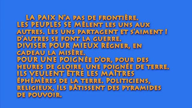 shalom, salam, shalam, wallas oliver, paroles pour la Paix. - YouTube [360p]