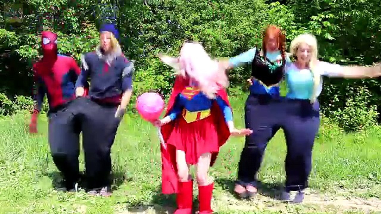 Spiderman & Frozen Elsa vs Maleficent, Joker! w/ Pink Spidergirl Hulk Supergirl Prank! Sup