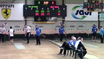 Premier tour, tir progressif,  demi-finale aller, Aix-les-Bains contre Saint-Vulbas, Sport Boules, saison 2016/2017