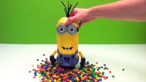 Learn Colors With Giant Minions M&Ms for Kids Toddlers and Children Funny Big Minions