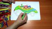Team Umizoomi New Coloring Pages for Kids Colors Coloring colored markers felt pens pencils