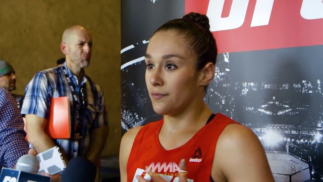 Alexa Grasso UFC Fight Night 104 Open Workout Scrum