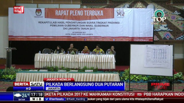 Hasil Rekapitulasi KPU DKI, Pilkada Berlangsung 2 Putaran