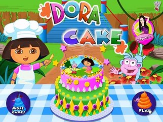 Dora is preparing a cake Game Video for Little Kids