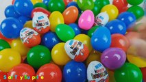 HUGE BALL PIT Kiddie Pool Surprise Eggs Hunt Toys for Kids Spiderman KINDER CHOCOLATE EGG