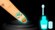 Learn Colors with Nail Arts SuperHeroes Cartoons | Colours to Kids Children Baby Learning