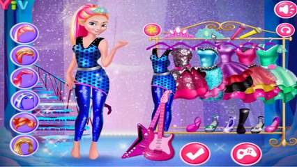 Elsa and Anna in Rockn Royals - Disney Princess Dress Up Games