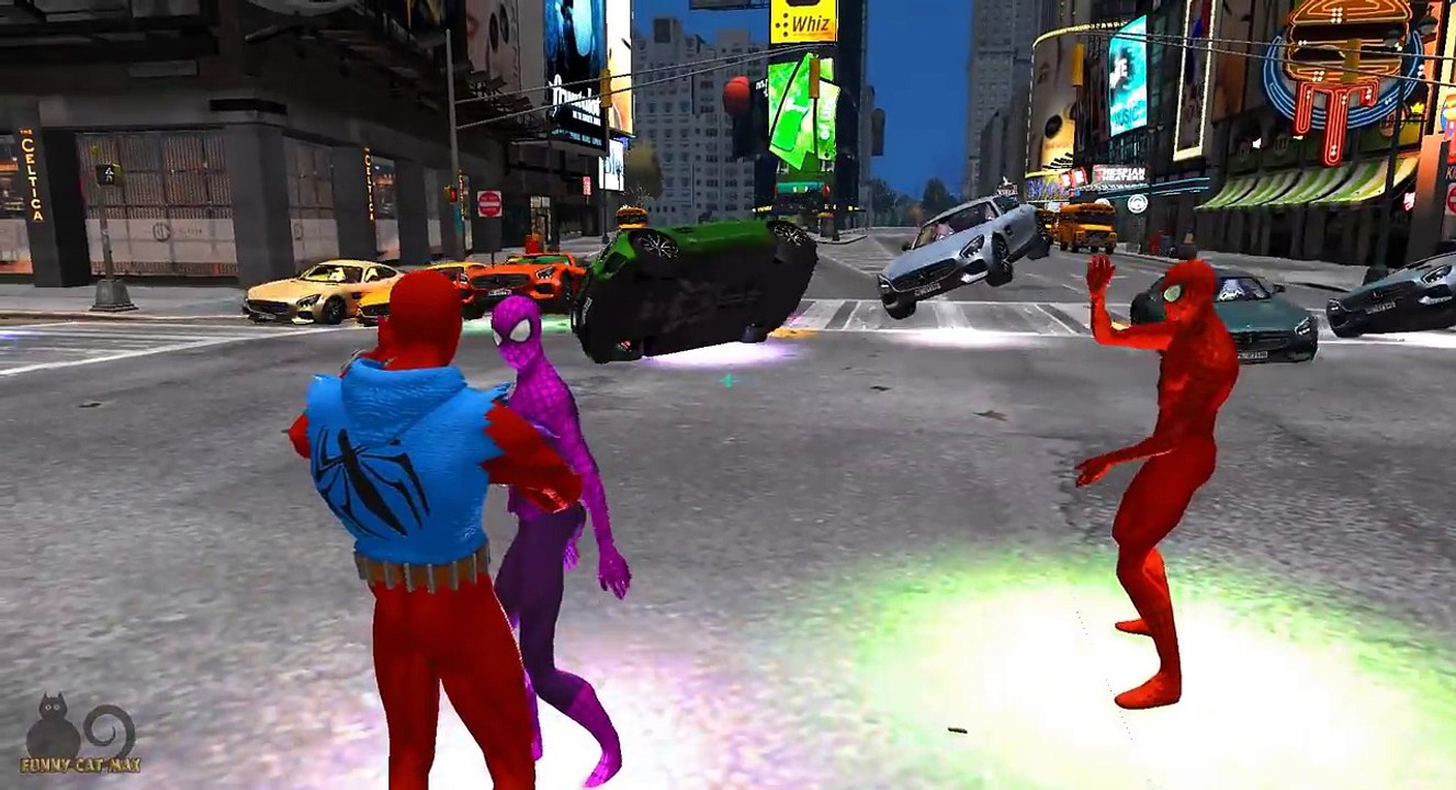 Biggest Monster Truck Smash 30 Mercedes Benz Spiderman Superhero Fun Video For Kids Nurser