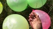 5 Mega Learn Colors Wet Balloons Compilation -Learn Colours Outside Balloon Finger Nursery song
