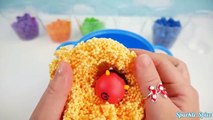Учим цвета и фигуры с забавными горшок сюрприз игрушки дошкольного желе конфеты малыша Обучающие игрушки