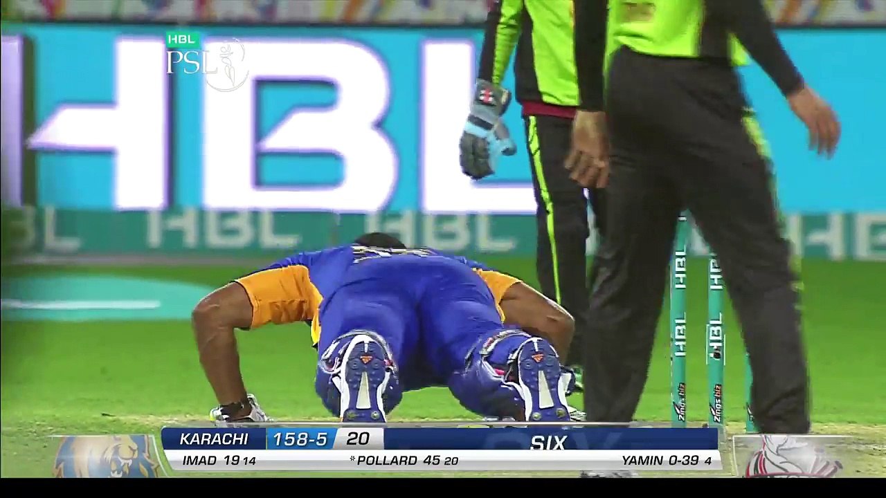 Winning moments of Karachi Kings against Lahore Qalandars