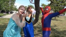 Joker steals dogs Elsa, Spiderman and Anna SuperHeroes in New York