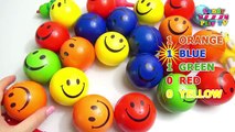 The Ball Pit Show for kids | Learn Colours with Huge Smiley Face Squishy Balls | Colors Collection