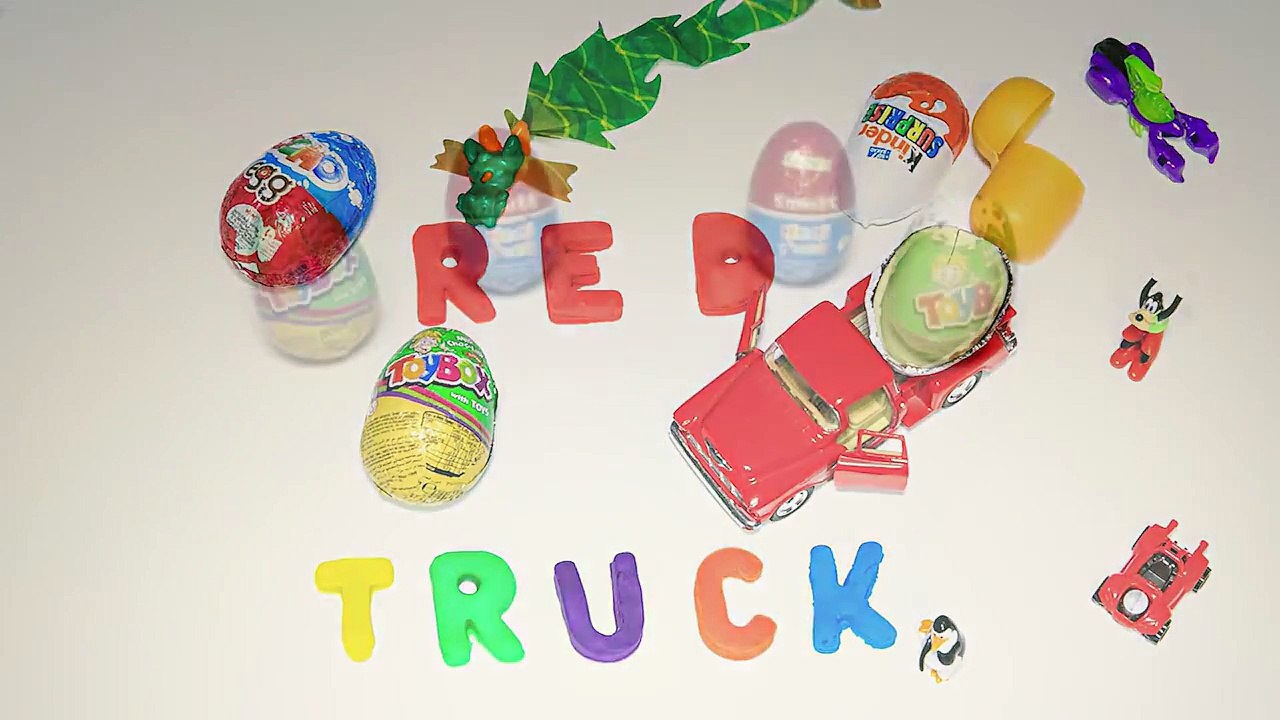3 New Surprise Eggs | Cars | Looney Tunes | RED TRUCK