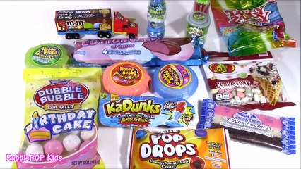 Candy BONANZA 9! KaDunks Baby Bottle POP 2D Hubba Bubble Tape M&Ms Ice Cream Jelly Belly! FUN