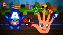 SuperHeroes Cartoon Singing Finger Family Rhymes And Most Popular Nursery Rhymes For Child