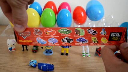 20 Surprise Eggs Despicable Me The Annoying Orange Angry Birds Toy Story Disney Cars Moshi Monsters