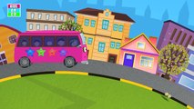 #The Wheels On The Bus Go Round & Round Nursery Rhymes Songs | #Spiderman, Hulk, Groot, Su