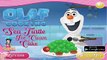 Olaf Cooking Sea Turtle Ice Cream Cake - Frozen Cooking Games for Kids