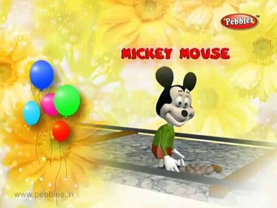 Mickey Mouse Custom 3D Cartoon for Kids Beach Fun with Surfing and Rhino Battle in Space