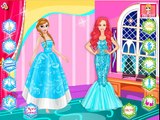 Frozen Disney Princess Games: Anna vs Ariel Fashion Show- Baby games for kids