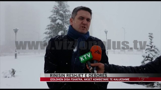 Rinisin reshjet e dëborës, izolohen disa fshatra - News, Lajme - Vizion Plus
