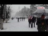 Report TV - Reshjet e dëborës, bllokohen disa zona në Shkodër e Dibër