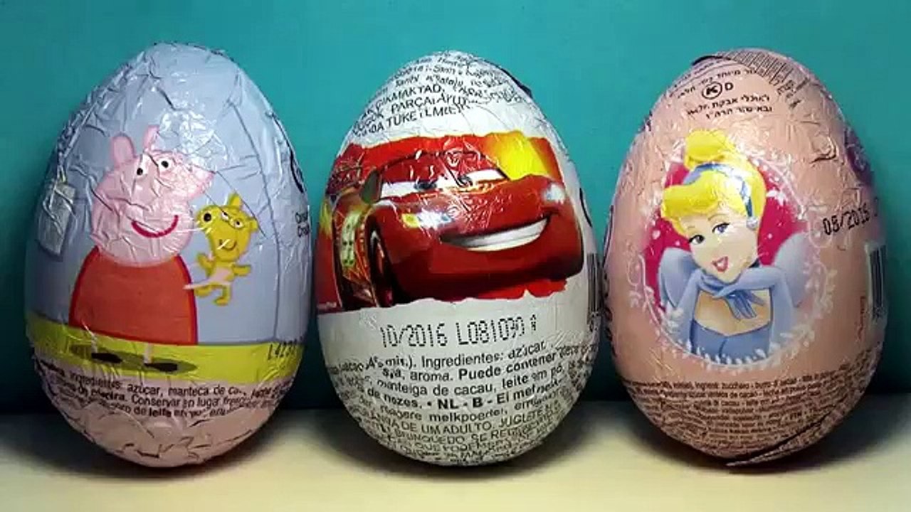 Surprise Clay Buddies Eggs Disney Princess Minnie Mouse Peppa Pig Pixar Cars Play Doh Surp