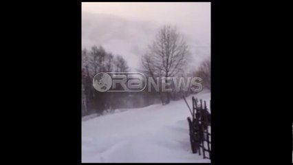 Gjithçka nën pushtetin e stuhisë siberiane, videoja nga Bushtrica e Kukësit, 6 janar 2017