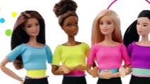 Mattel - Barbie Snodata - Amie Fitness Haut - Bleu, Jaune, Violet et Rose
