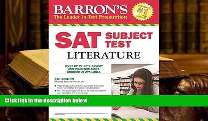 Popular Book  Barron s SAT Subject Test Literature, 6th Edition  For Trial