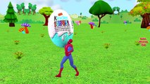 Suprise Egg Cars Finger Family Superheroes - Spiderman Hulk Finger Family Suprise Eggs Animals_8