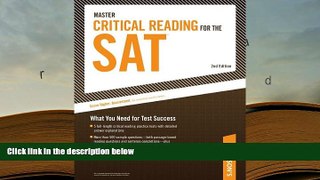Popular Book  Master Critical Reading for the SAT (Peterson s Master Critical Reading for the
