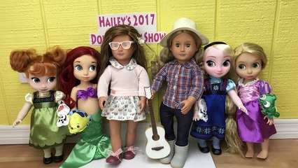 Disney Princess Kids Runway Show 2017 Frozen Elsa Anna Aurora Cinderella Ariel the Little Mermaid