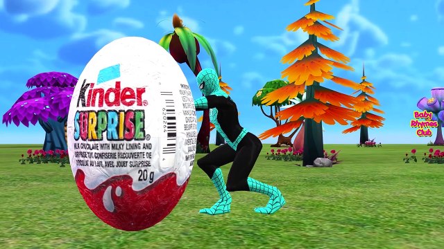 Suprise Egg Cars Finger Family Superheroes - Spiderman Hulk Finger Family Suprise Eggs Animals_5