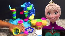 Play Doh Glitter Ice Cream Learn Colors Princess Disney Frozen Anna Elsa Belle Surprise Eg