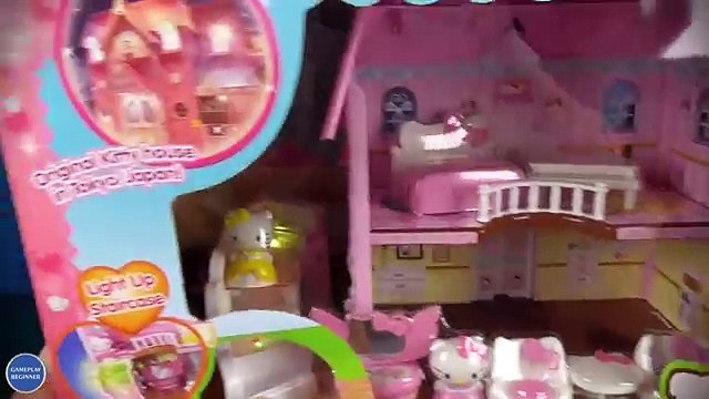 Kitty Goes Poop But Cant Flush! - Hello Kitty School and Doll House Playsets Review