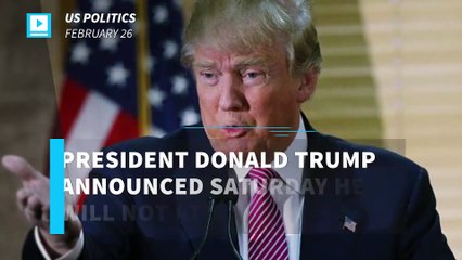 Trump ditches White House Correspondents' Dinner