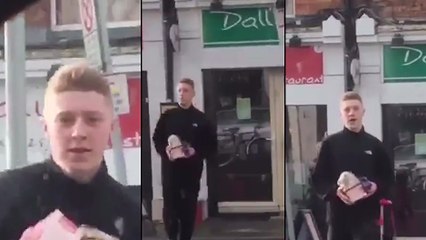 Une nana demande à son petit copain d'aller lui chercher un burger !