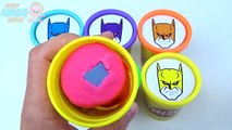 Сups Surprise Toys Play Doh Clay Batman MARVEL Superheroes Collection Rainbow Learn Colours for Kids