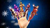 Ironman Captain America Cartoons Finger Family Children Nursery Rhymes | Spiderman Hulk Ca