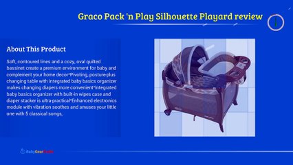 GRACO PACK ‘N PLAY SILHOUETTE PLAYARD REVIEW