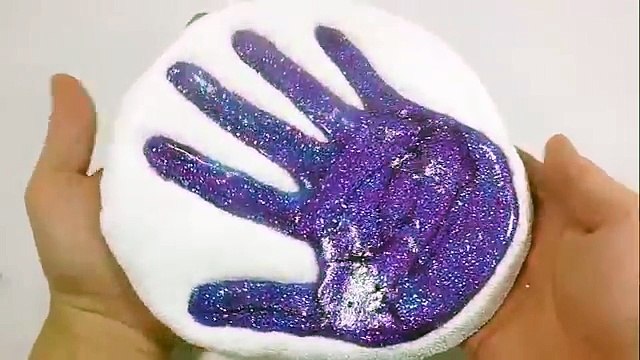Cómo Hacer Glitter Galaxy Dedo Arcilla Limo Aprender la Receta de BRICOLAJE Pompón !! 손가락 반짝이 갤럭시 액체