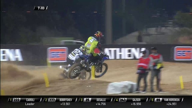 2017 MXGP of Qatar MXGP Race 1 Arnaud Tonus passes Max Nagl