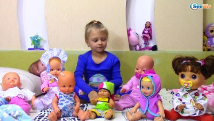 Download Video: Playing Baby Born & Reborn Dolls Играем с Куклами Беби Бон укладываем спать Малышей Видео для детей