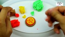 Play Doh Food, Hamburger Rainbow, Pizza Sandwich, Ice Cream DIY