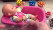 Learn Colors Baby Doll Bath Time M&Ms Chocolate Candy How to Bath Baby Kids Play